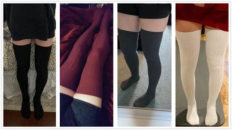 How To Wear Perfect Thigh High Socks Youtube