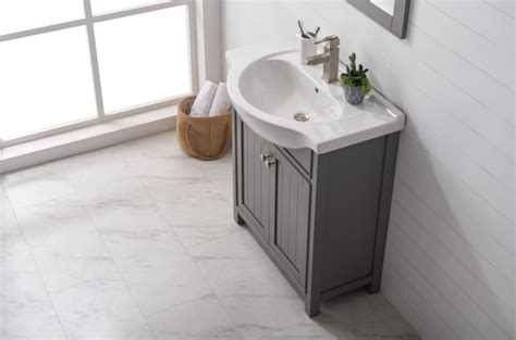 Como S05 Grey Floor Standing Vanity 760mm With High Grade Ceramic Top