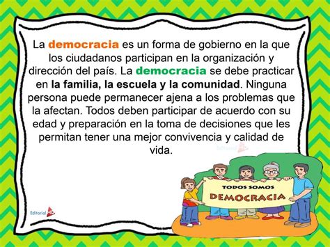 ¿qué Es La Democracia Para Niños