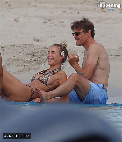 Alena Gerber Sexy Seen With Clemens Fritz Showing Off Her Sizzling Bikini Body At The Beach In