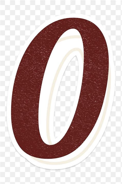 premium png  red number  lettering icon typography