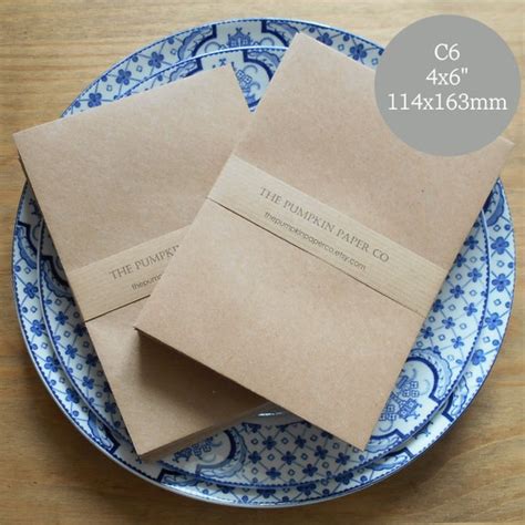 50 4x6 Envelopes A6 Envelopes C6 Envelopes recycled for rustic