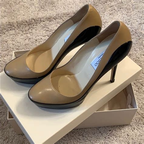 Jimmy Choo Black And Nude Pumps Gem