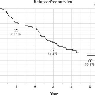 Overall Relapsefree Survival The Relapsefree Survival Rates At