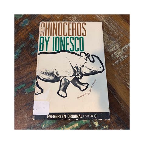 Rhinoceros By Ionesco Paperback Etsy