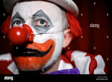 Sad Clown Unhappy Clown Scary Clown Circus Stock Photo Alamy