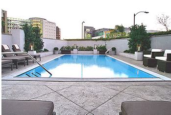 THE POOL AT SOFITEL, LOS ANGELES AT BEVERLY HILLS, CALIFORNIA ...