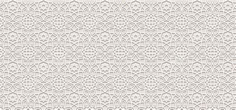 Tile White Islamic Arabesque Pattern Light Yellow Background Desktop