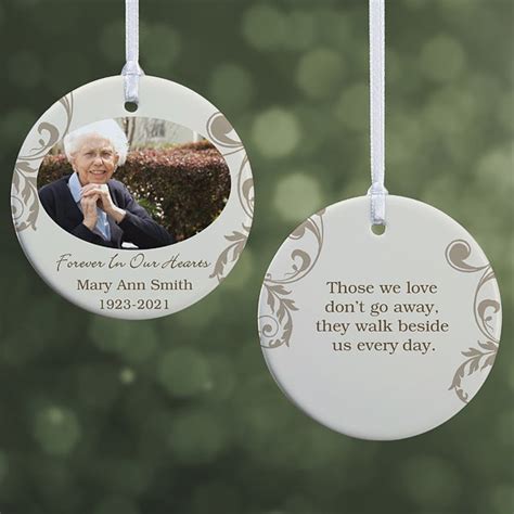 Personalized Photo Memorial Christmas Ornament In Loving Memory 2