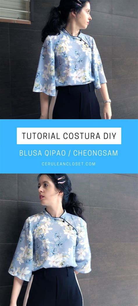 Tutorial Costura DIY Blusa Qipao Cheongsam Ropa Corte Y