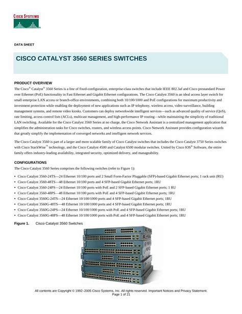 PDF CISCO CATALYST 3560 SERIES SWITCHES DOKUMEN TIPS