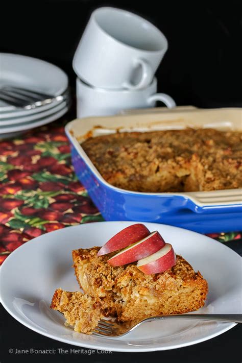 Apple Crumb Coffee Cake Gluten Free • The Heritage Cook