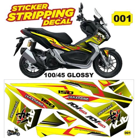 Jual Striping Variasi Honda ADV 150 160 Decal Semi Ful Stiker Honda Adv