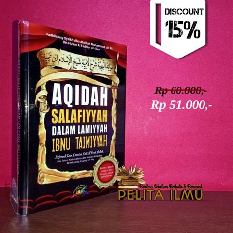 Jual Buku Aqidah Salafiyyah Dalam Lamiyyah Ibnu Taimiyyah Shopee