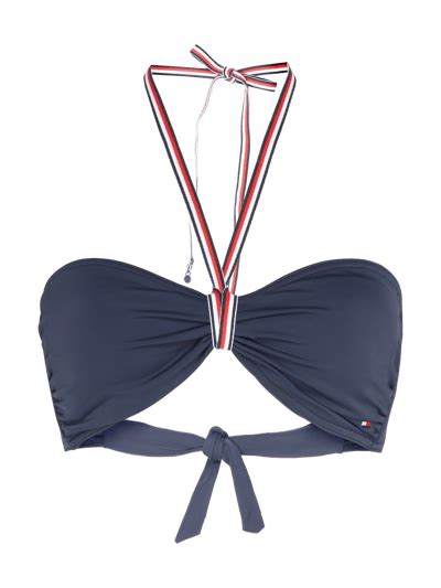 Tommy Hilfiger Bikini Oberteil Mit Neckholder Marine Online Kaufen