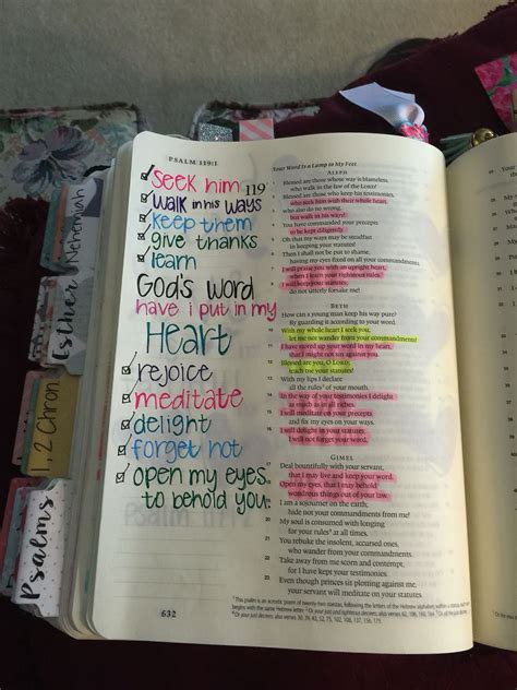 Psalm 119 | Psalms, Bible journaling, Bible study