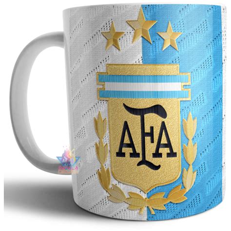 Taza Cer Mica Escudo Argentina Campe N Mundial Afa Estrellas