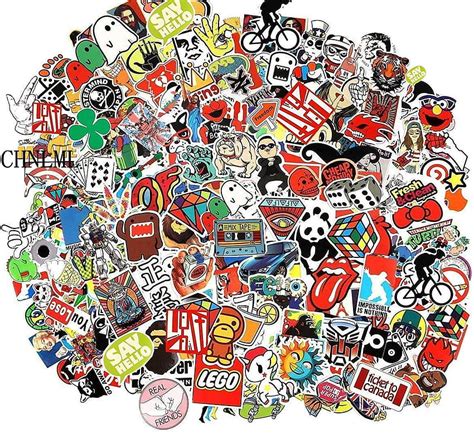 Cool Sticker Pcs Random Music Film Vinyl Skateboard Guitar Travel