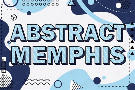 abstract memphis font typography editable text effect style lettering ...