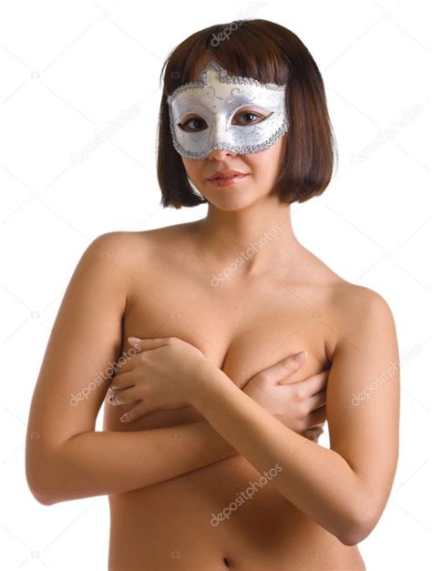 Femmes nues dans le masque vénitien image libre de droit par vikiri