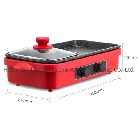 Electric Grills Griddles With Hot Pot China Electric Grill And Electric Griddle Price