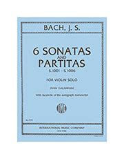 Bach J s 6 Sonatas Αnd Partitas Μουσικα βιβλια εγχορδων MSC 600901