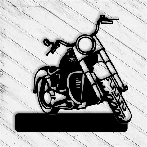 Motorrad Wand Kunst Dekor Laser Cut Dxf Glowforge SVG xTool CNC Fräser