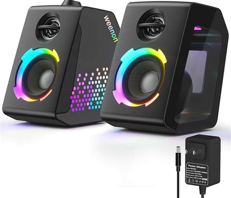 Altavoces De Computadora Altavoces RGB Para PC 12 Modos LED