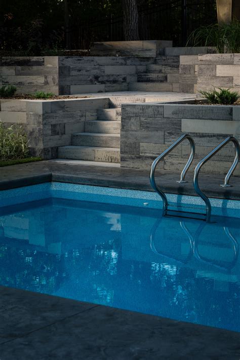 Architextures Wall And Steps Modern Pool Other By Barkman Concrete Ltd Houzz