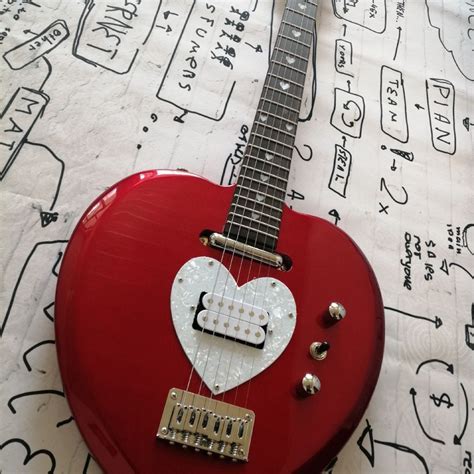 Customized Daisy Rock Debutante Heartbreaker Electric Guitar Metal Red