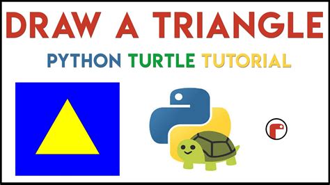 Python Turtle Code A Triangle Tutorial Youtube