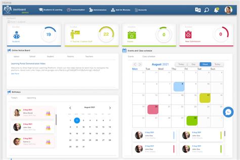 Learning Management System Dash Board Figma