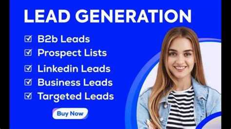 I Will Do B B Lead Generation Linkedin Leads Prospect List And