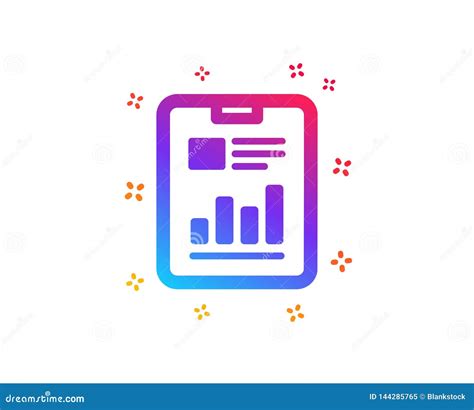 Rapportez L Ic Ne De Document Diagramme D Analyse Vecteur Illustration