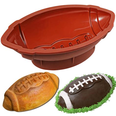 Amazon.com: Webake Football Cake Pan 11 Inch Nonstick Football Shaped