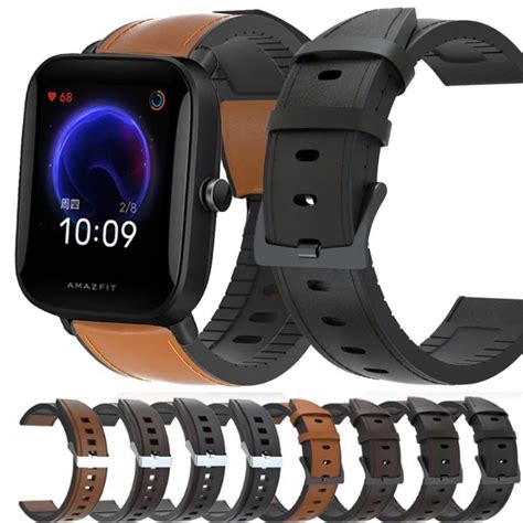 Pulseira De Silicone E Couro Mm Para Xiaomi Amazfit Gtr Mm Pace