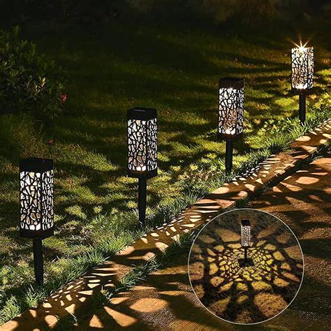 Maggift Solar Pathway Lights Pack Led Garden Lights Solar Path