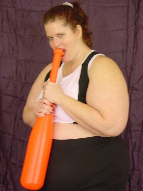 Naughty SSBBW Toys Her Tight Shaved Pussy With Her Baseball Bat CoedCherry