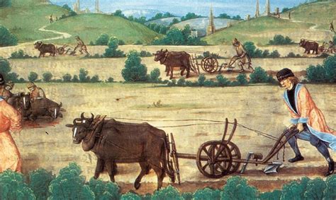 Ploughing 15th Century Manuscript British Library London Medieval