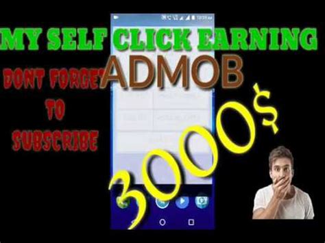 My Admob Adsense Self Click Earning Youtube