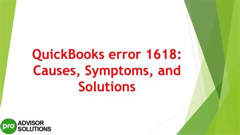 Ppt An Easy Way To Quickly Resolve Quickbooks Error Powerpoint