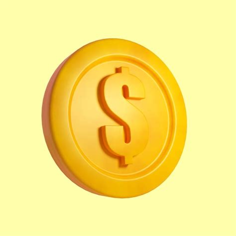 Premium Photo A Gold Coin With A Dollar Sign On It