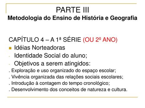 Ppt Metodologia Do Ensino De Hist Ria E Geografia Powerpoint