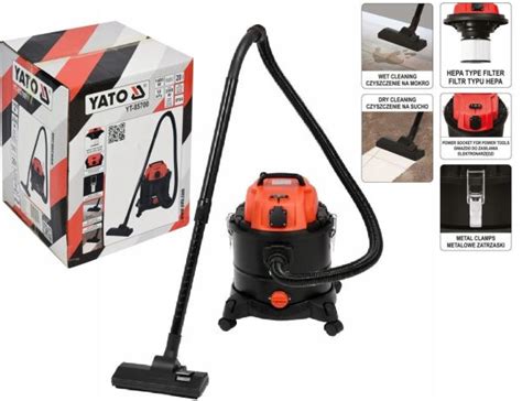 VACUUM CLEANER 1400W 20L WET DRY YT 85700