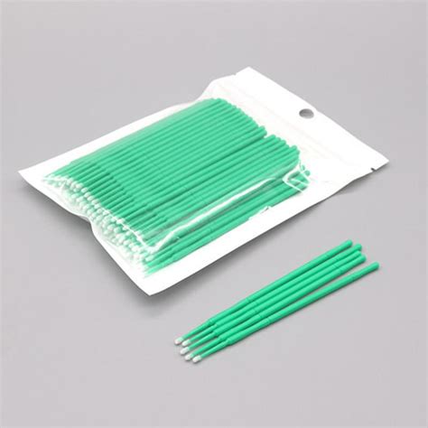 Buy 100 Pcs Disposable Micro Brush Eyelashes Extension Cotton Swab