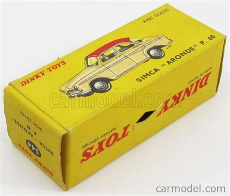 Dinky France Scale Simca P Aronde Bordeaux Cream