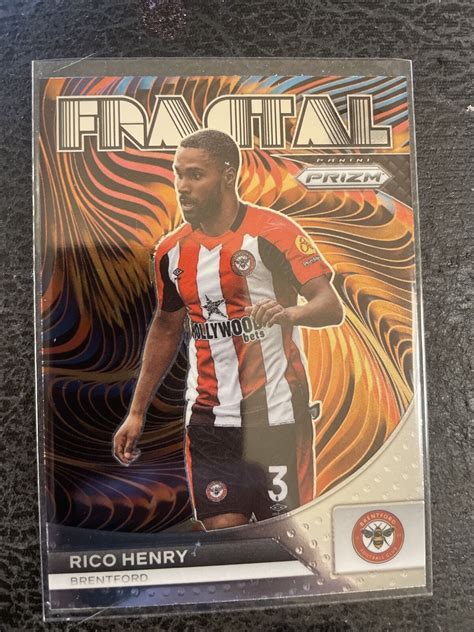 Panini Prizm Premier League Rico Henry Fractal Brentford Ebay