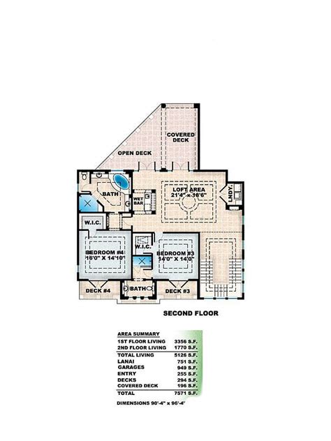 Del Mar - Coastal House Plans from Coastal Home Plans