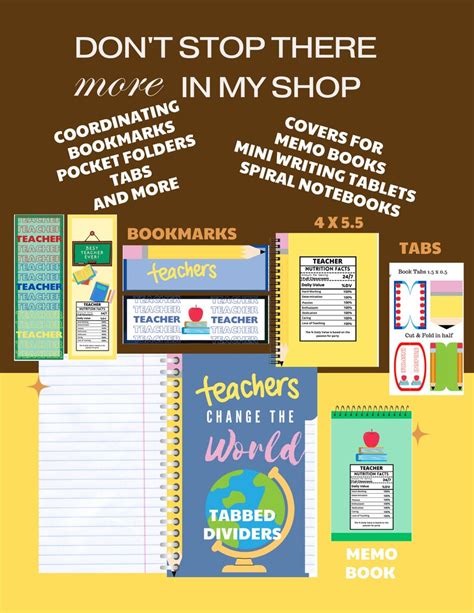 DIY Teacher Bookmarks PRINTABLE - Etsy