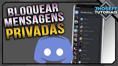 Como Bloquear O Privado No Discord Atualizado Youtube